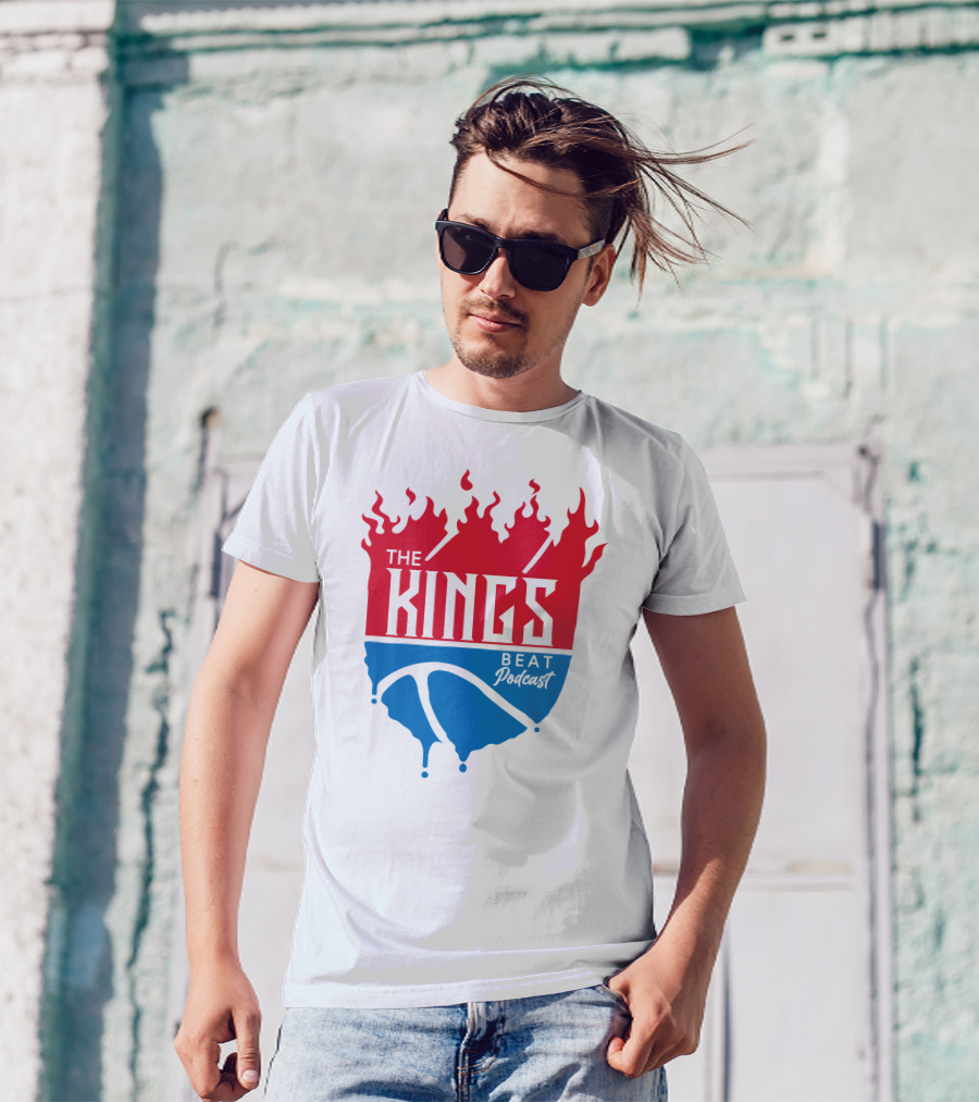 The Kings Beat Podcast Flame Basketball Drip T-Shirt