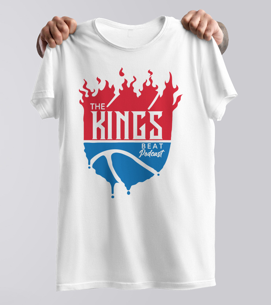The Kings Beat Podcast Flame Basketball Drip T-Shirt