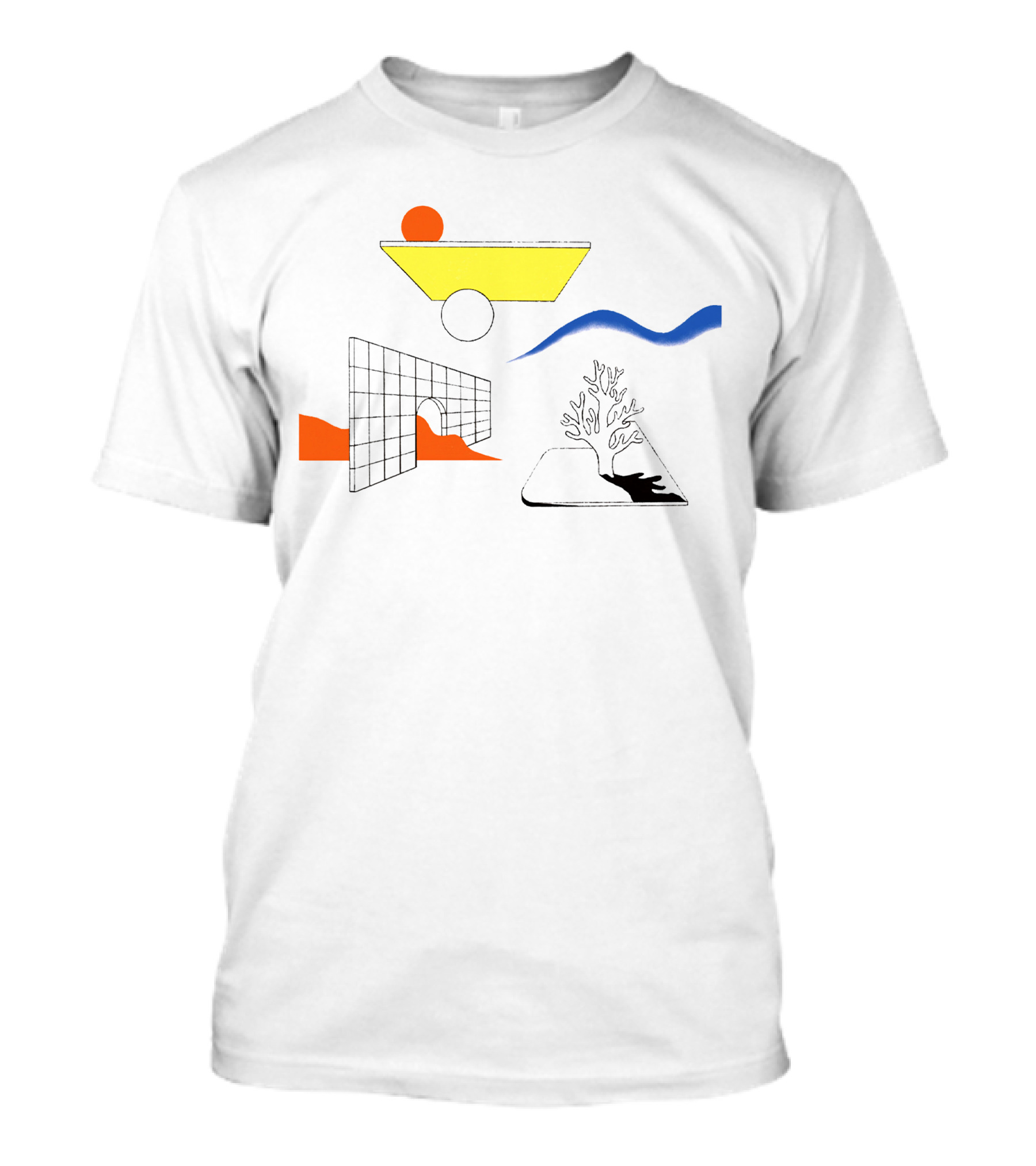 Clams Casino Winter Flower Abstract Shapes T-Shirt