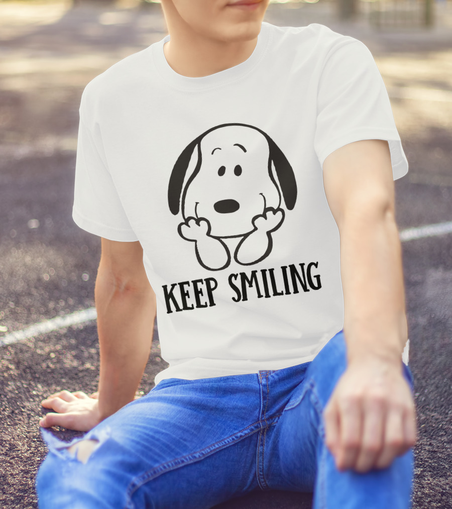 Keep Smiling Snoopy Peanuts T-Shirt