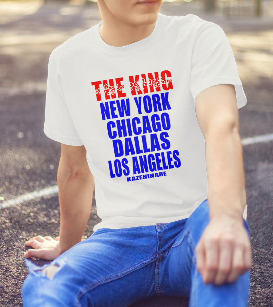 Minoru Suzuki The King New York Chicago Dallas Los Angeles Kazeninare NJPW1972 Shop T-Shirt