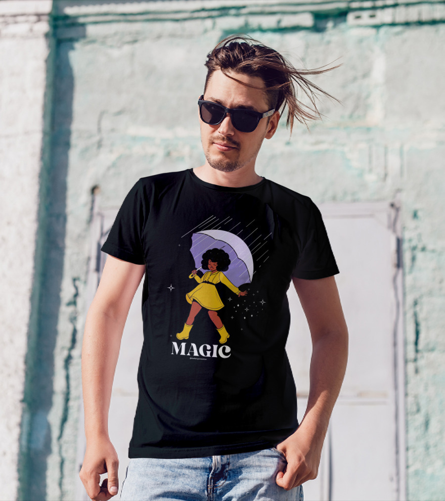 MAGIC TheFairyArtMother Rain Dance In Yellow Dress T-Shirt