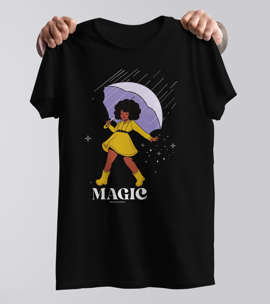 MAGIC TheFairyArtMother Rain Dance In Yellow Dress T-Shirt