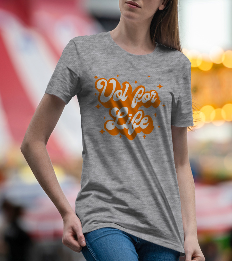 Vol For Life Tennessee Pride Orange And White T-Shirt