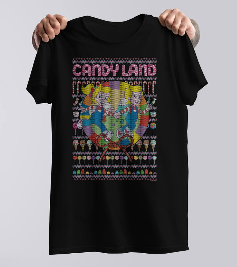 Candy Land Nostalgic Board Game Characters With Ice Cream And Candy T-Shirt