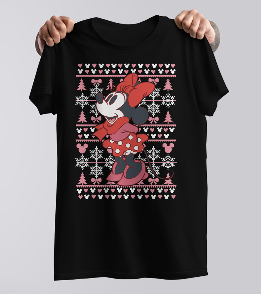 Disney Minnie Mouse Holiday Snowflakes T-Shirt