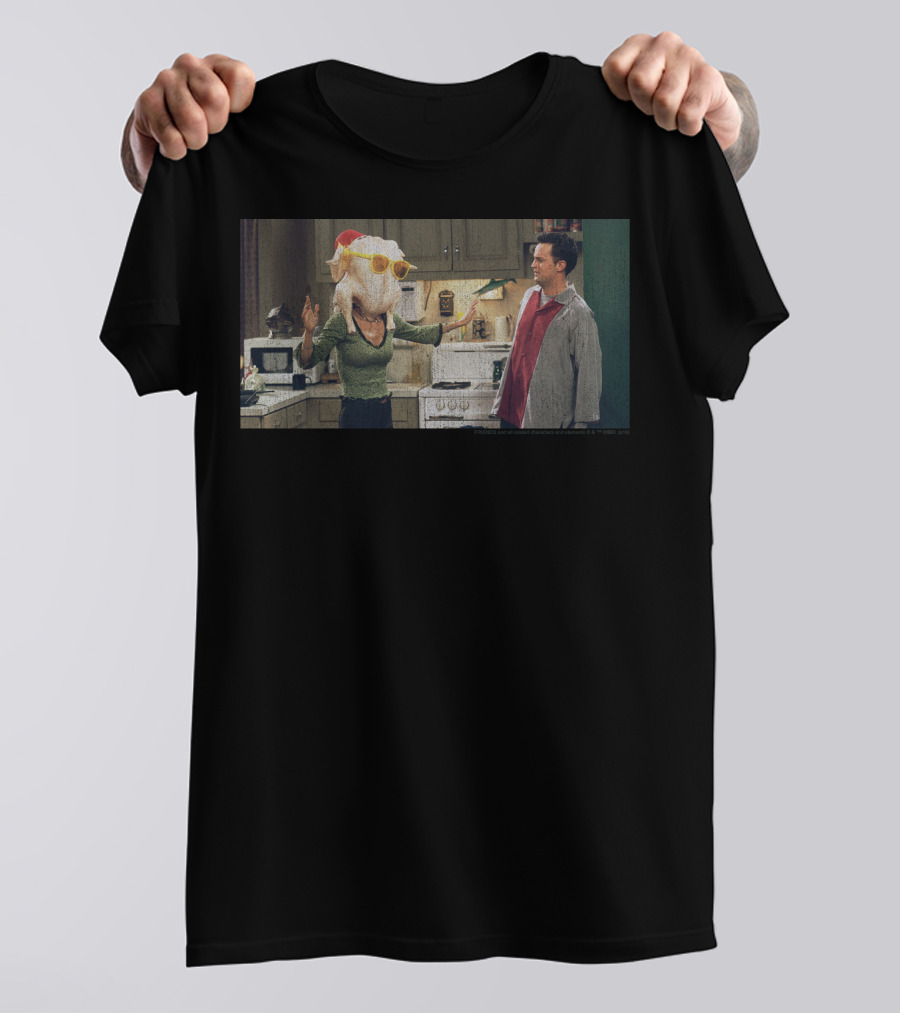 Friends Thanksgiving Monica Turkey Head Scene T-Shirt