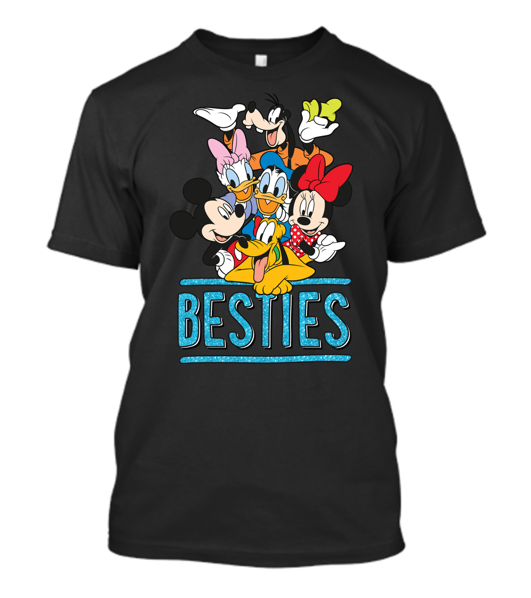 Disney Besties Mickey Minnie Donald Daisy Goofy Pluto T-Shirt