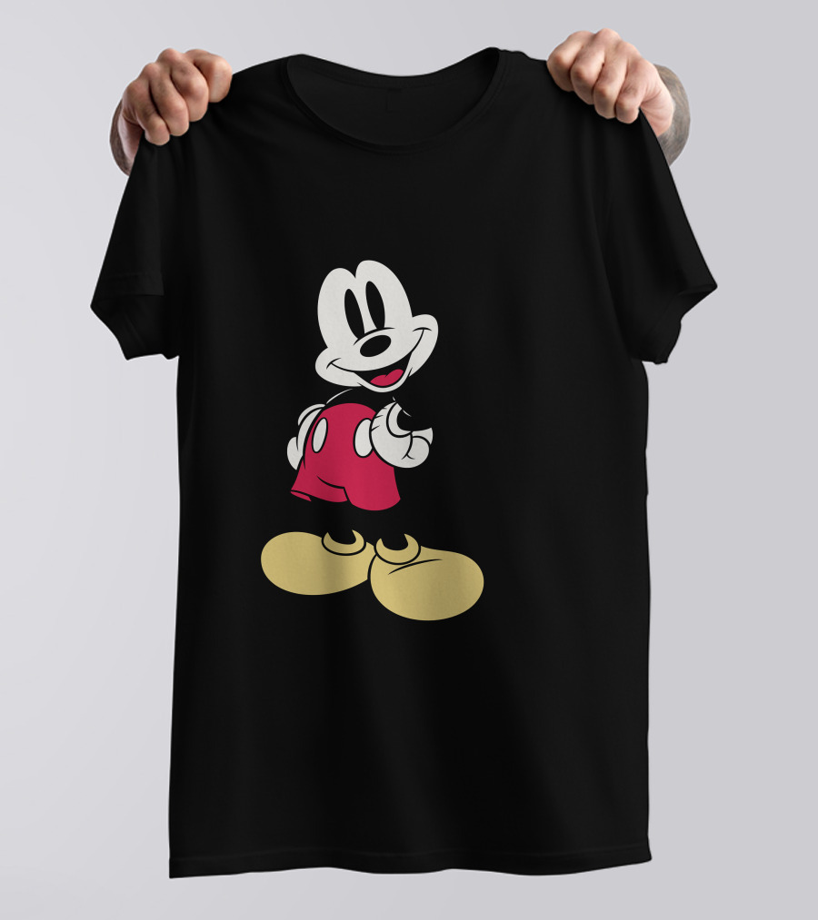 Disney Classic Mickey Mouse Vintage Character Image T-Shirt