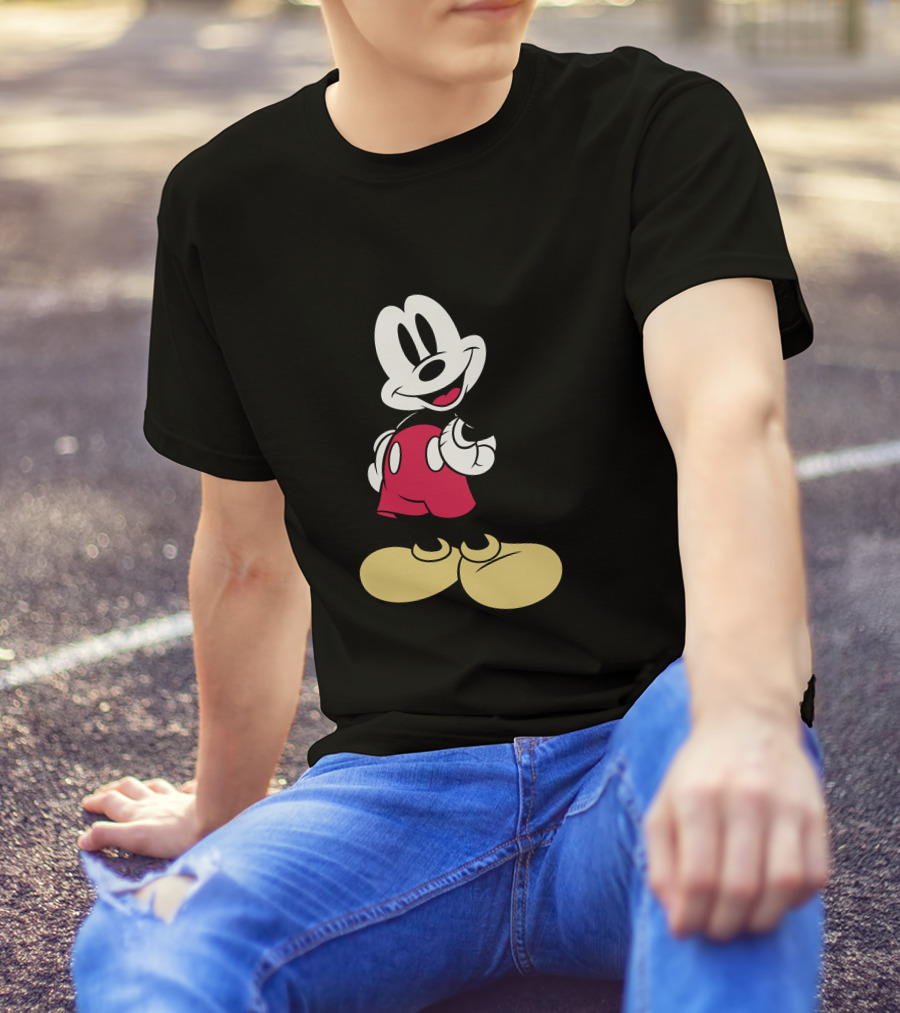 Disney Classic Mickey Mouse Vintage Character Image T-Shirt