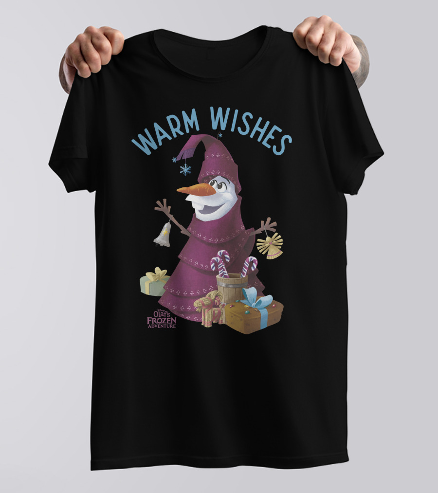 Olaf's Frozen Adventure Warm Wishes Holiday Gifts T-Shirt