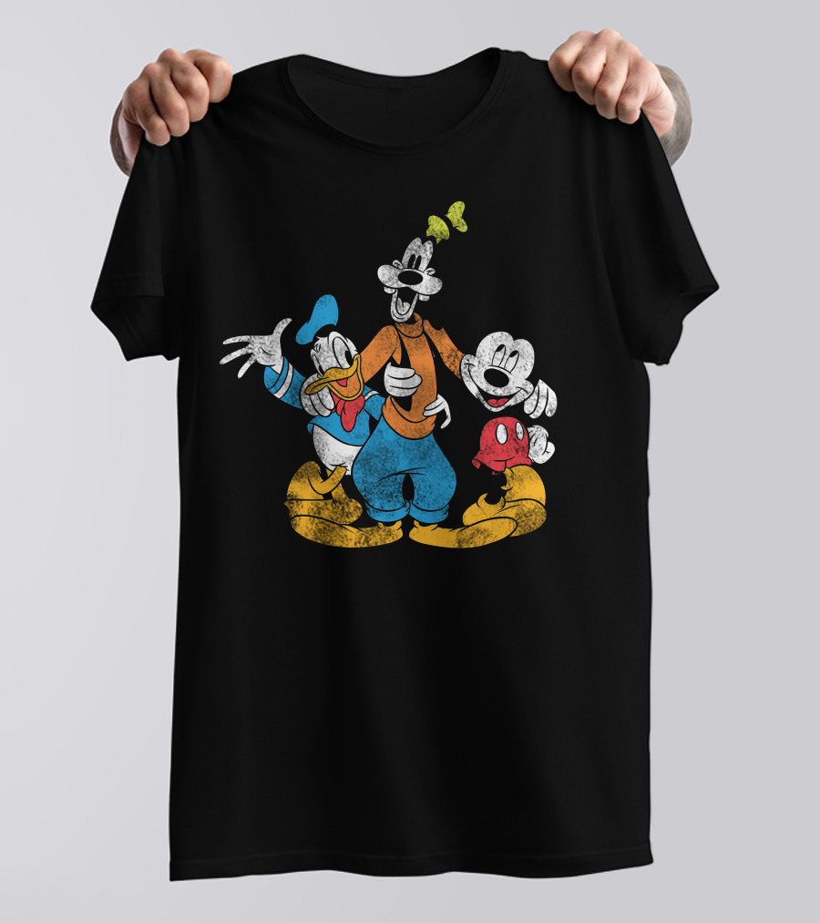 Disney Mickey Donald Goofy Trio Classic Characters T-Shirt