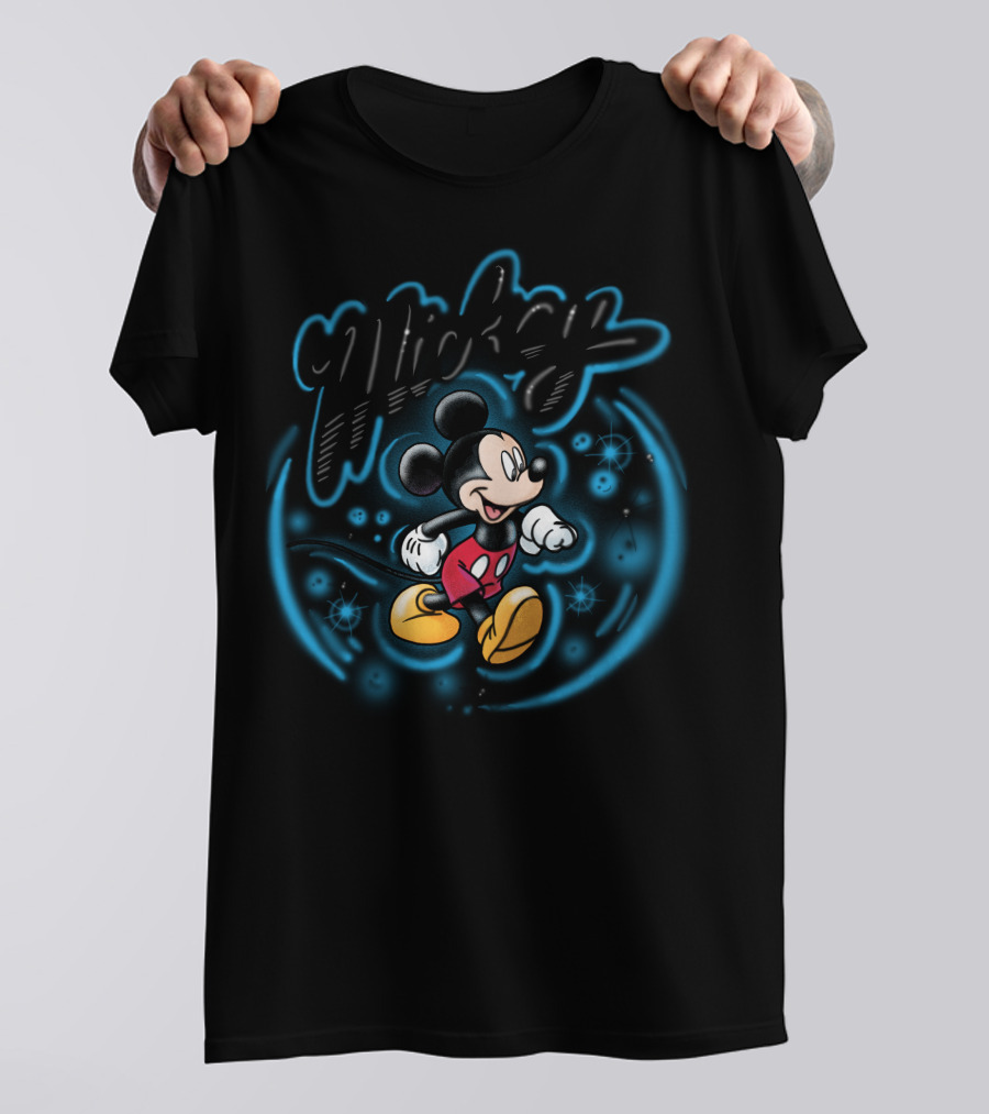 Disney Mickey Mouse Airbrush Mickey Retro Style 1 T-Shirt