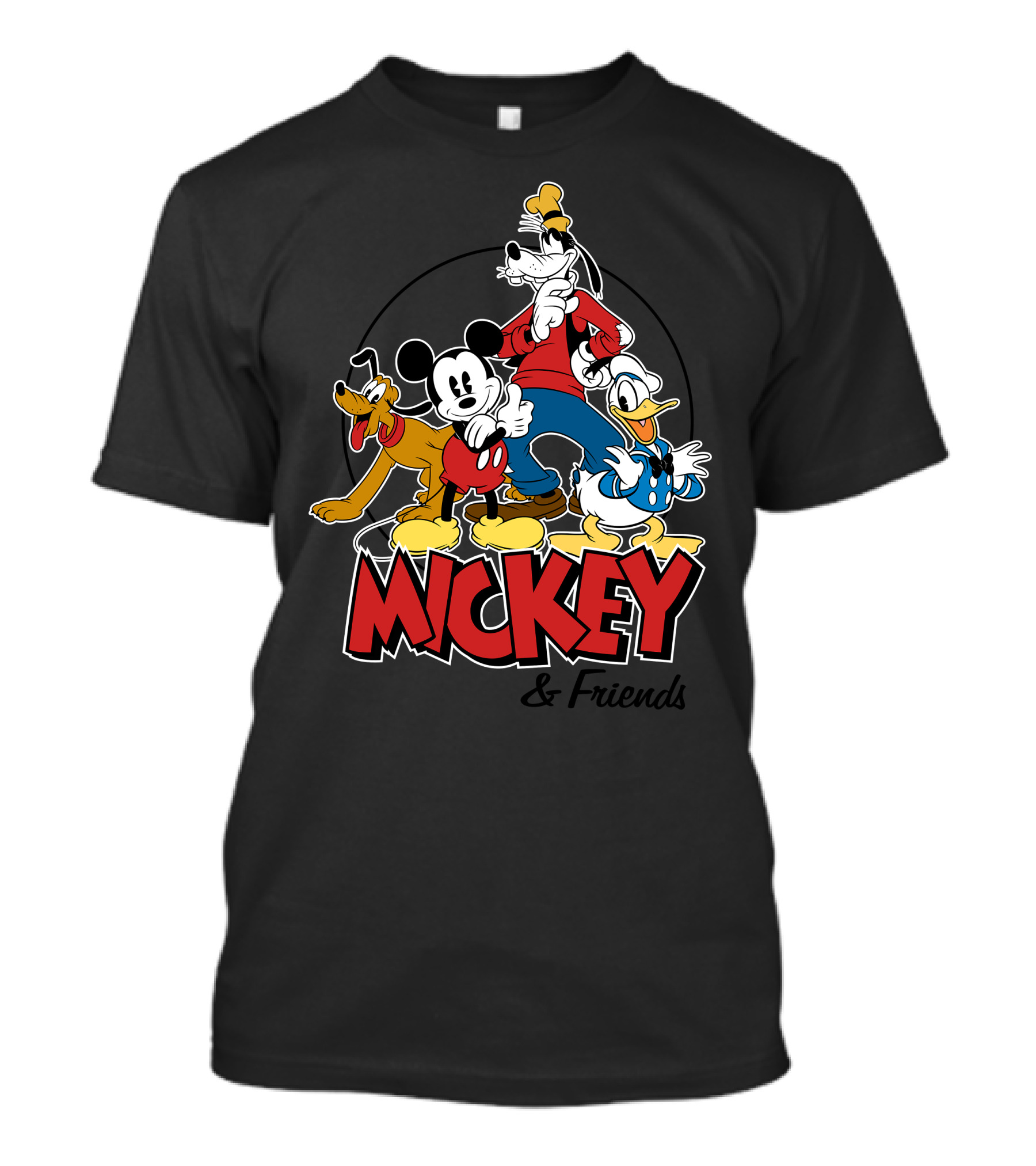 Mickey Mouse And Friends Pluto Goofy Donald Duck Disney T-Shirt