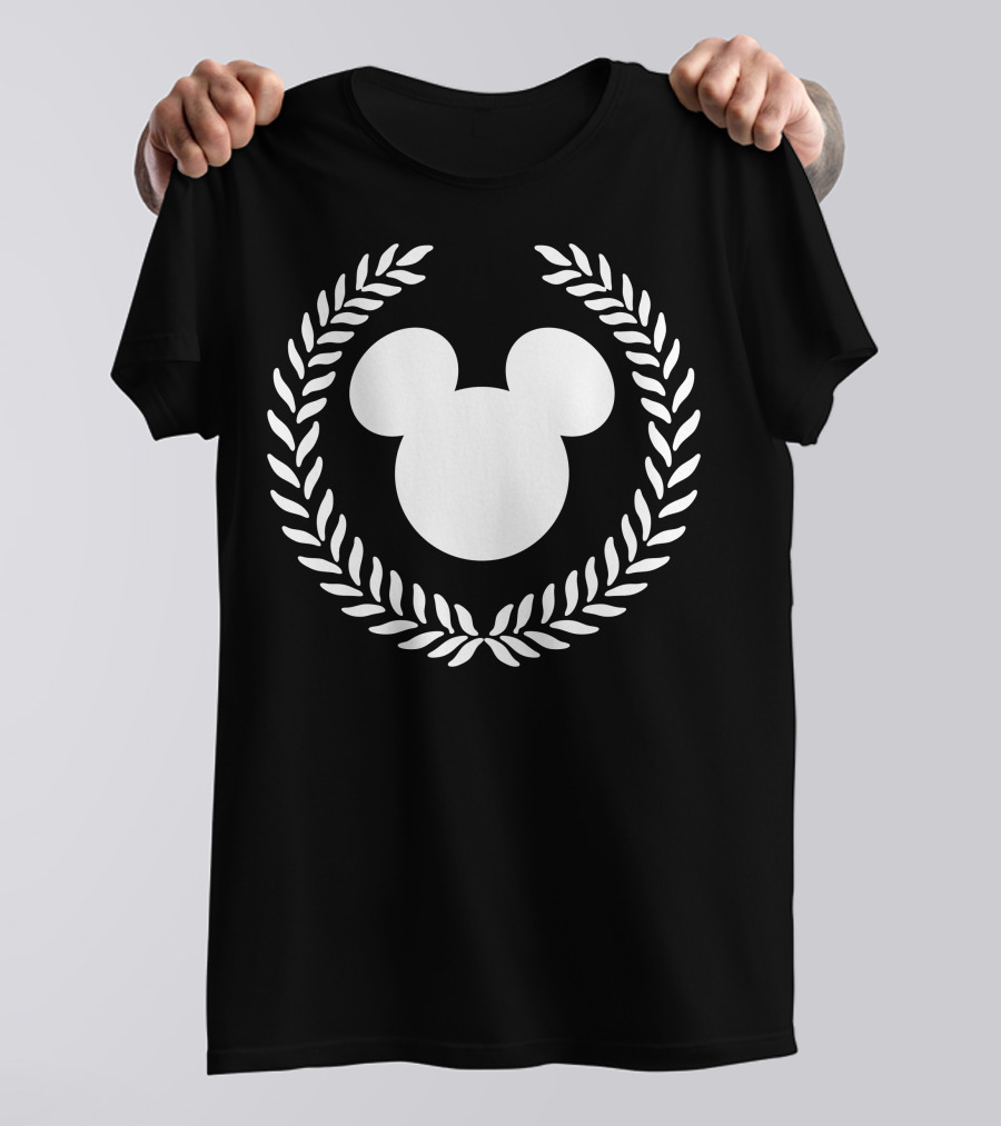 Disney Mickey Mouse Laurel Wreath Icon Collegiate T-Shirt