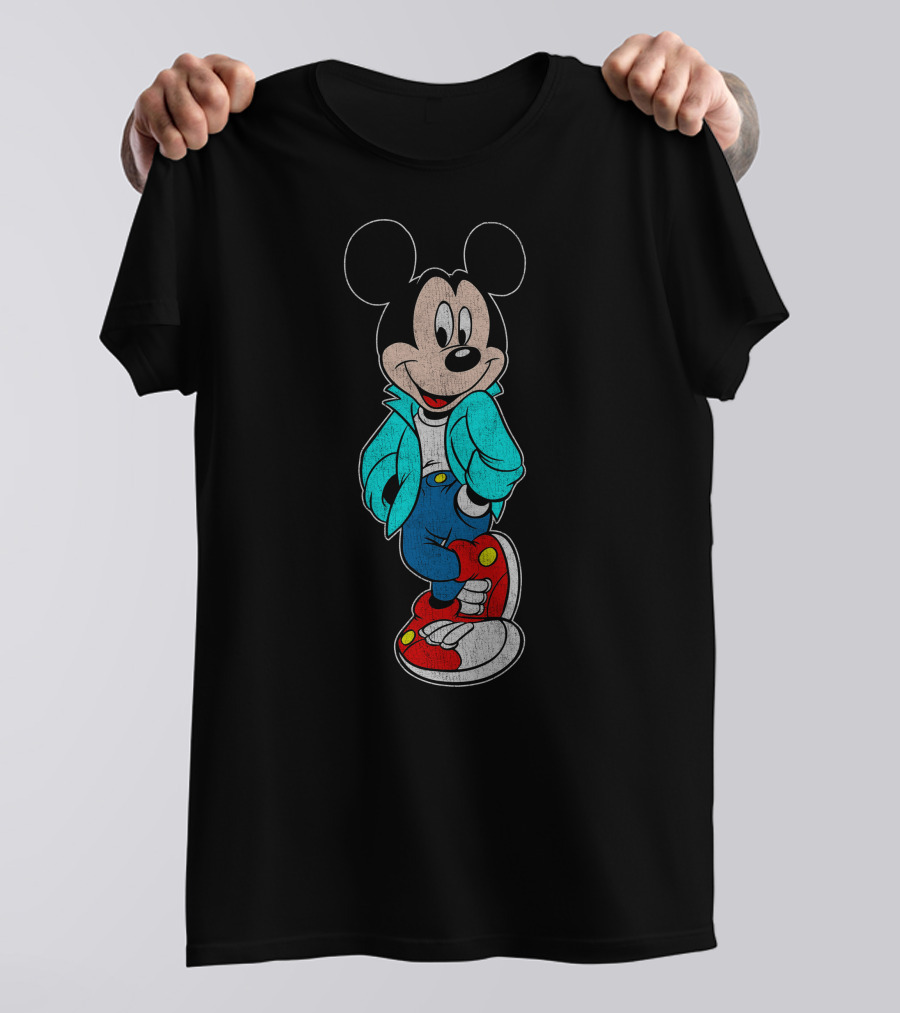 Disney Mickey Mouse Retro Jacket Style Sketch T-Shirt