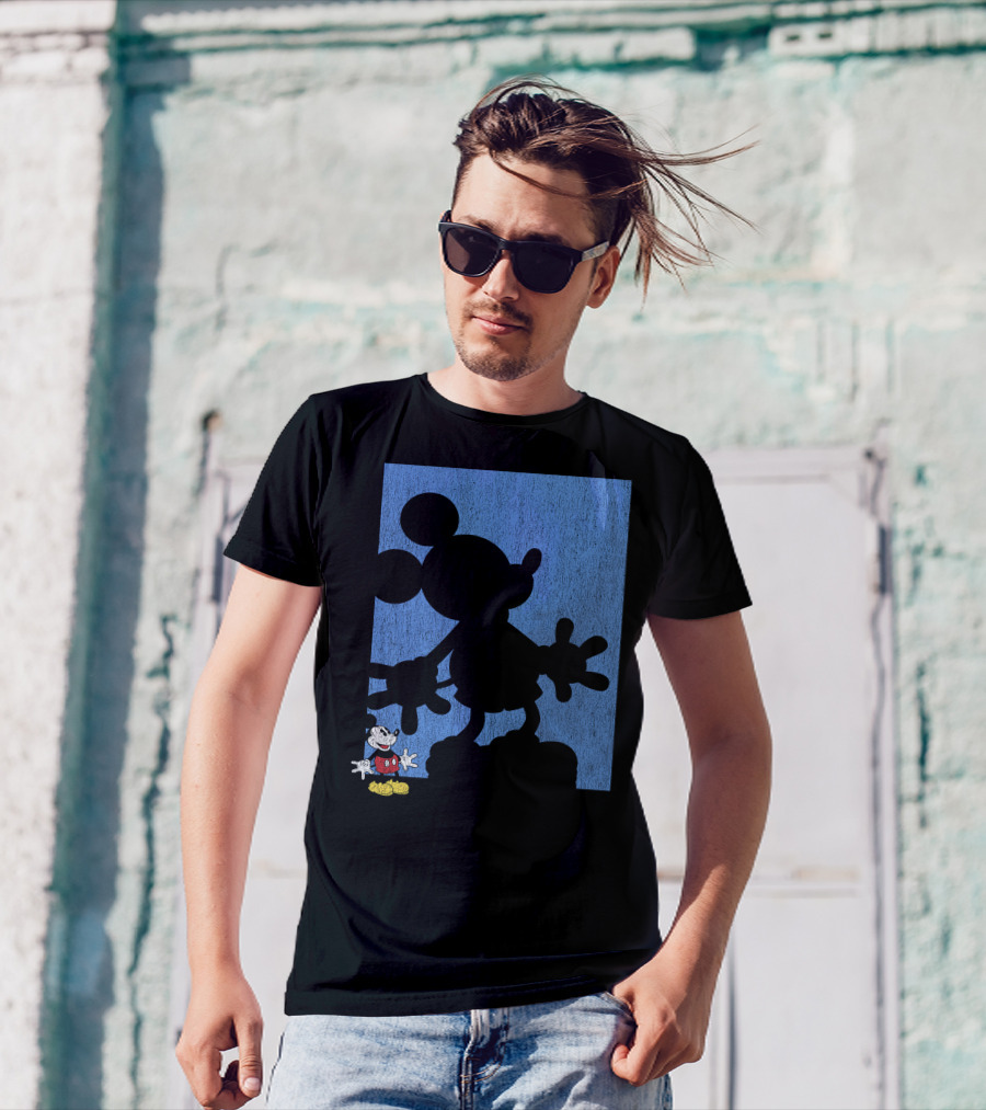 Disney Mickey Mouse Shadow Classic Iconic Pose T-Shirt