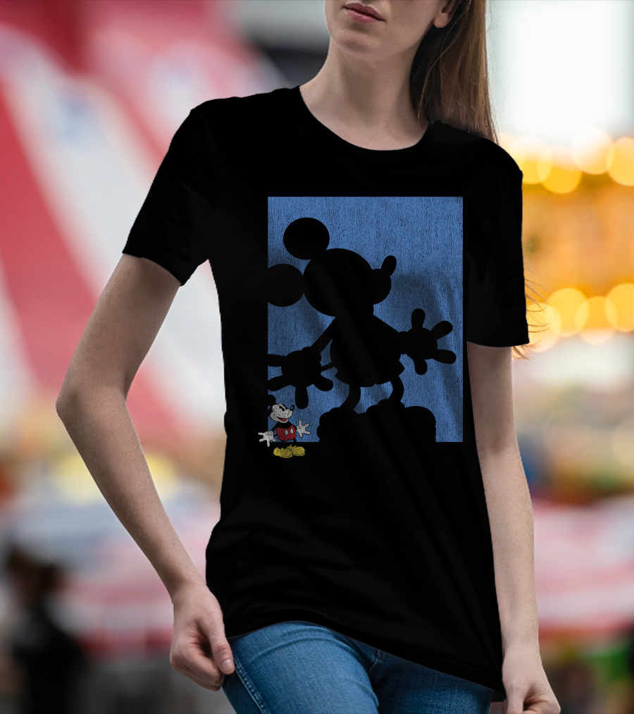 Disney Mickey Mouse Shadow Classic Iconic Pose T-Shirt