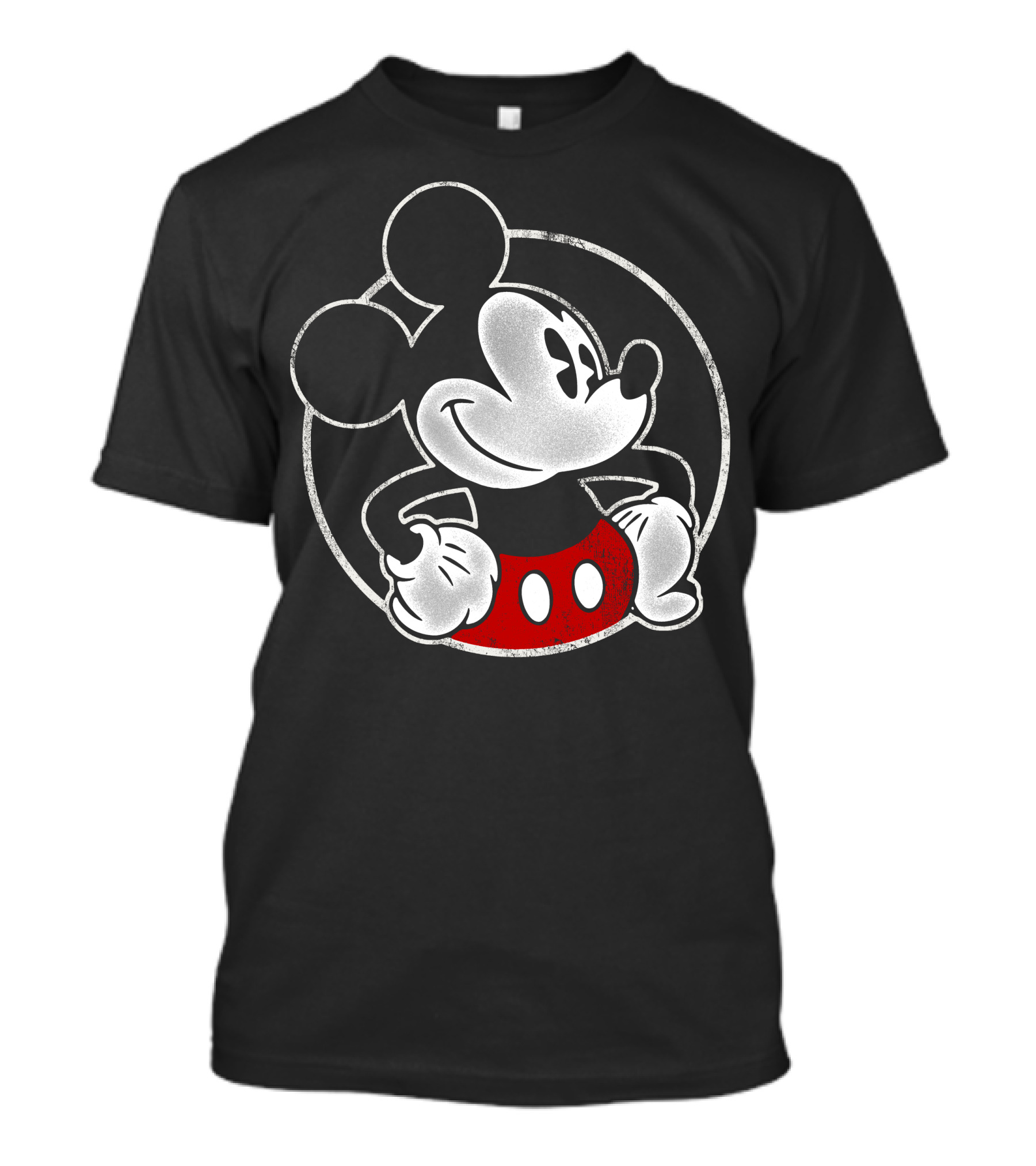 Disney Mickey Mouse Classic Retro Circle T-Shirt