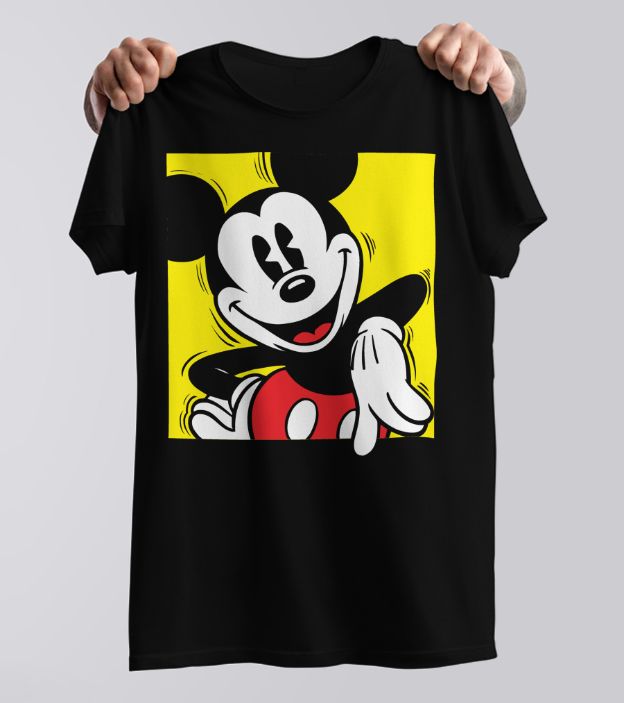 Mickey Mouse Vintage Yellow Frame Disney T-Shirt