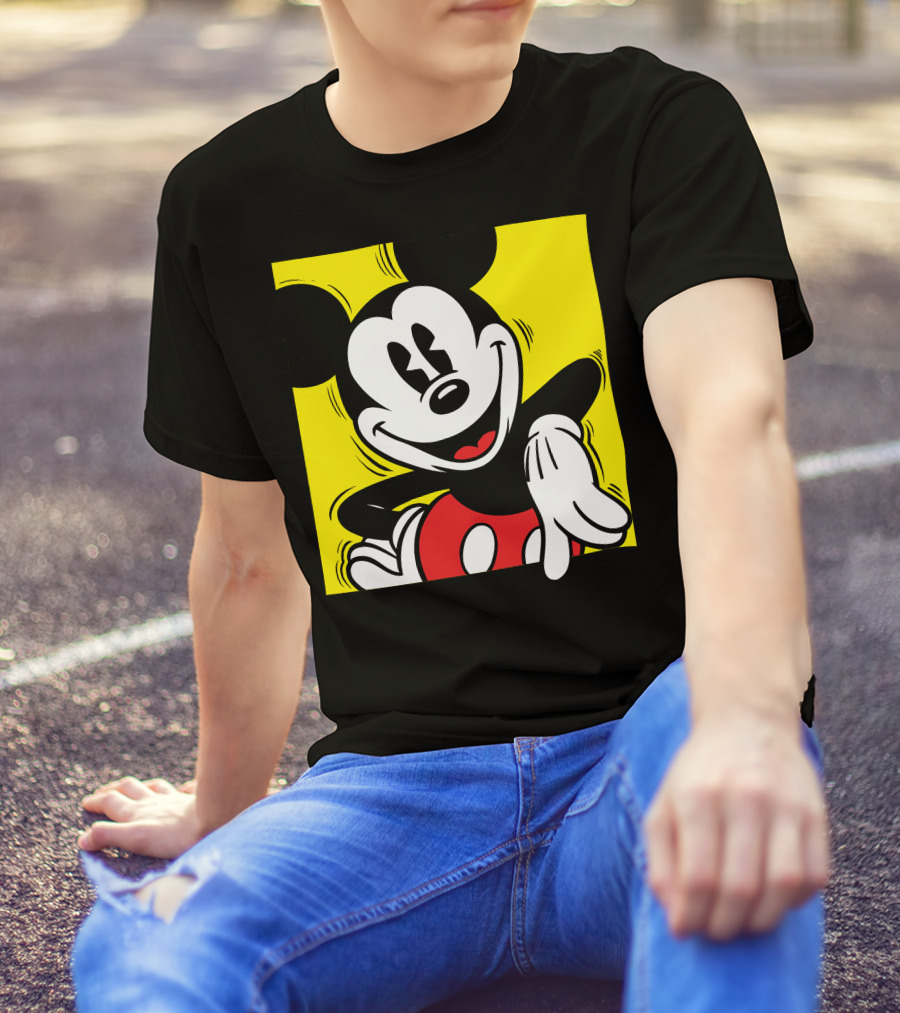 Mickey Mouse Vintage Yellow Frame Disney T-Shirt