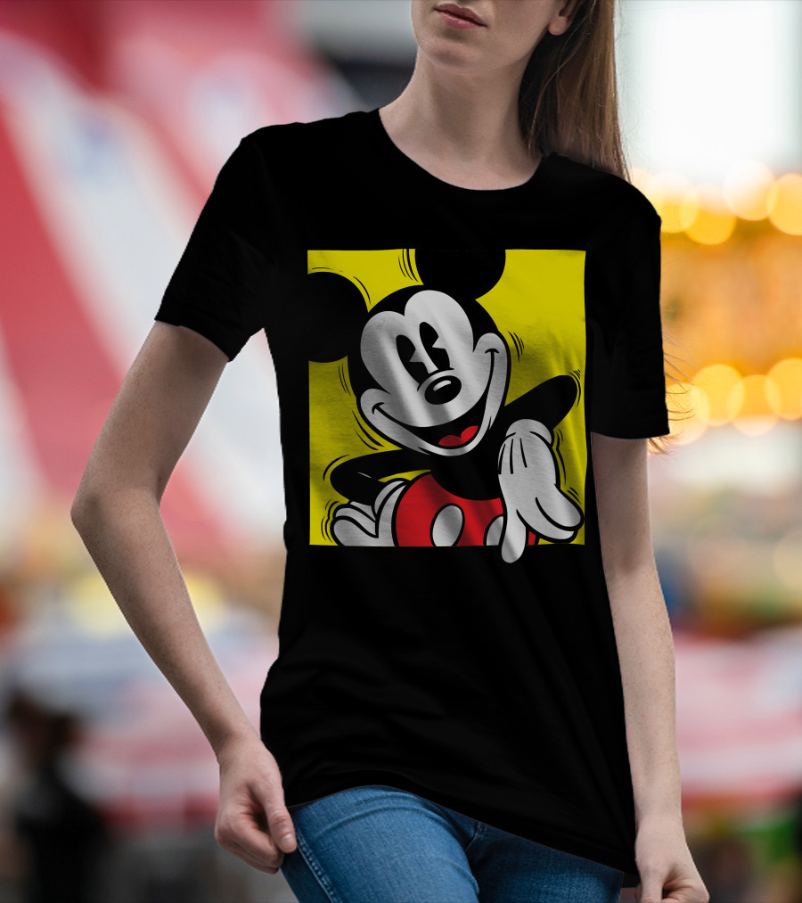 Mickey Mouse Vintage Yellow Frame Disney T-Shirt