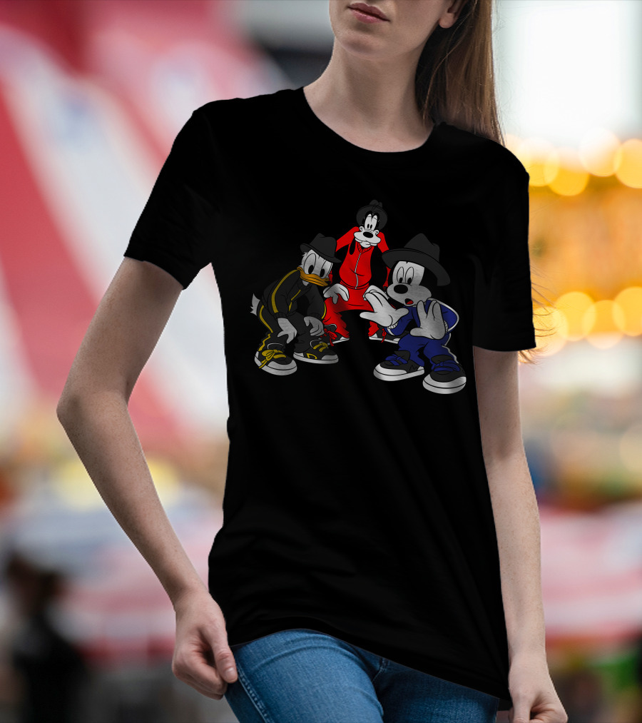 Disney Mickey Donald Goofy Hip Hop T-Shirt