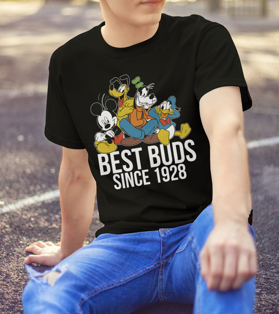 Best Buds Since 1928 Disney Mickeys 90th T-Shirt