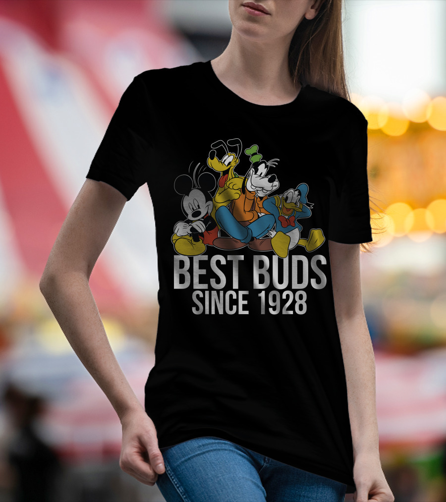 Best Buds Since 1928 Disney Mickeys 90th T-Shirt
