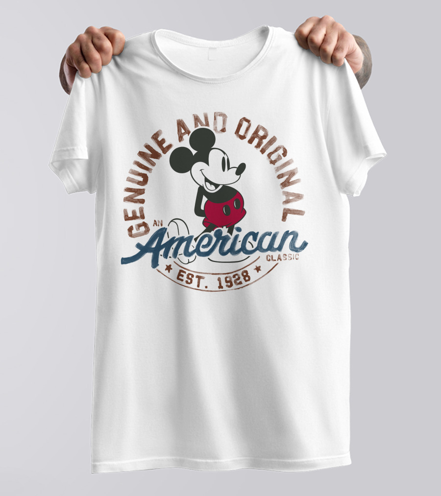 Genuine And Original Disney Mickey An American Classic Est. 1928 T-Shirt