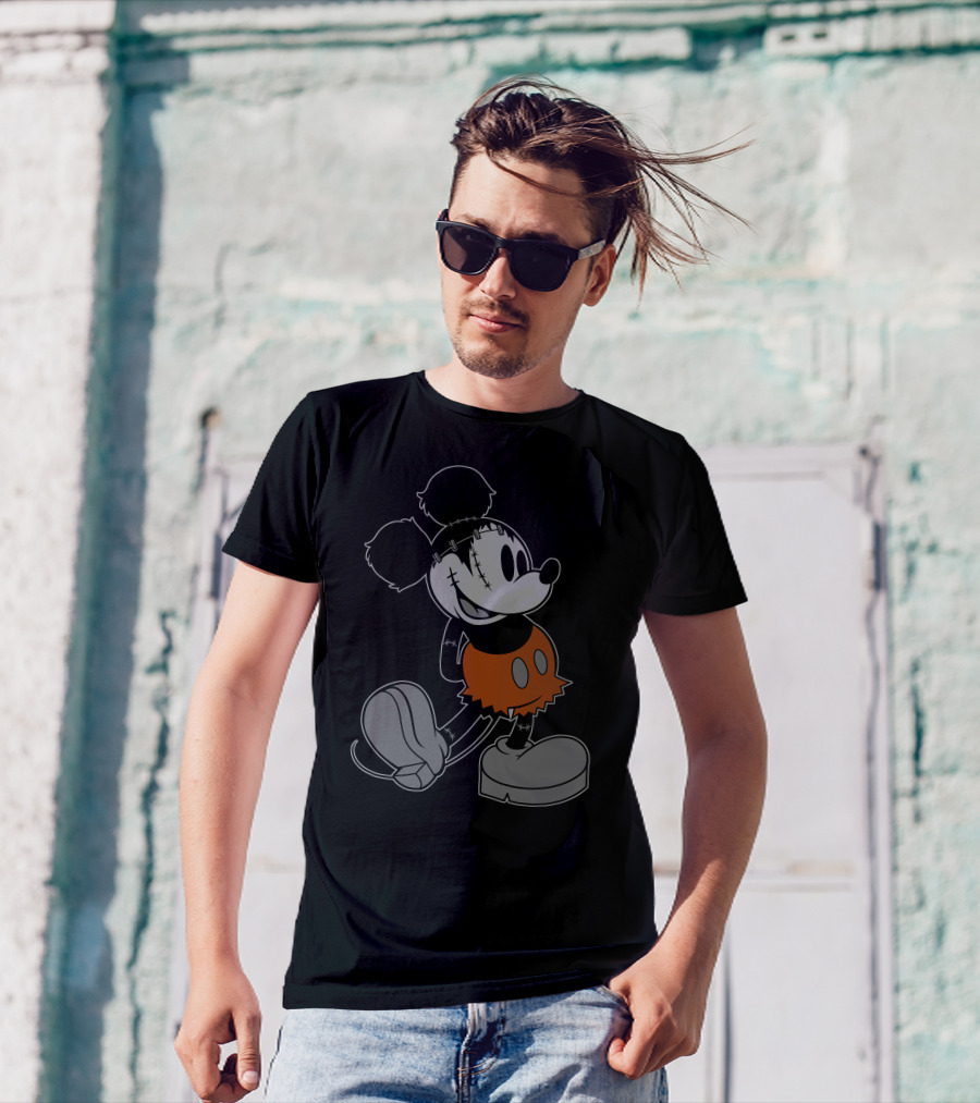 Disney FrankenMickey Halloween Character Mash-Up T-Shirt