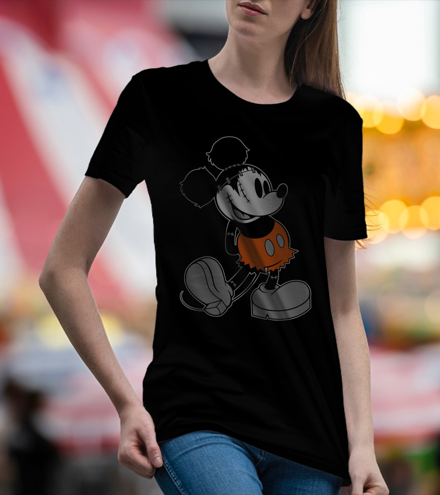 Disney FrankenMickey Halloween Character Mash-Up T-Shirt