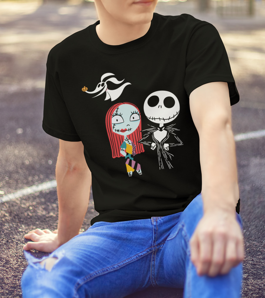 Disney Nightmare Before Xmas Jack Sally Zero T-Shirt