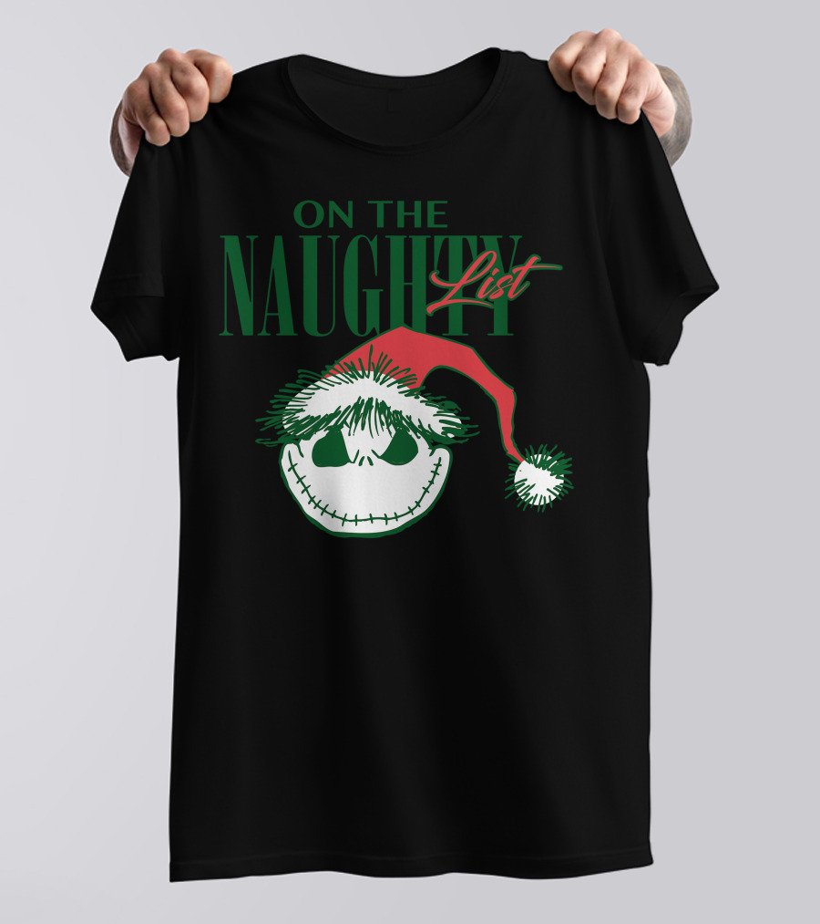 Nightmare Before Christmas On The Naughty List T-Shirt