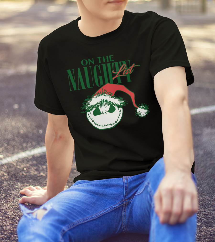 Nightmare Before Christmas On The Naughty List T-Shirt