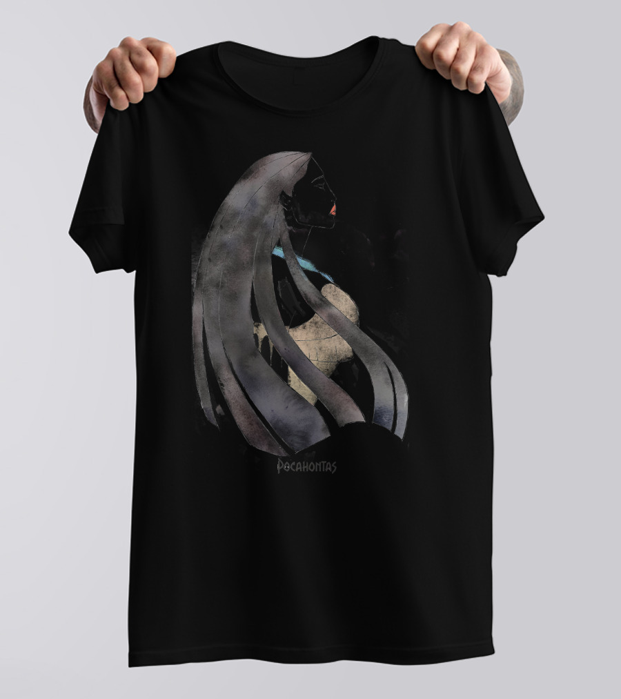 Pocahontas Disney Profile Drawing T-Shirt