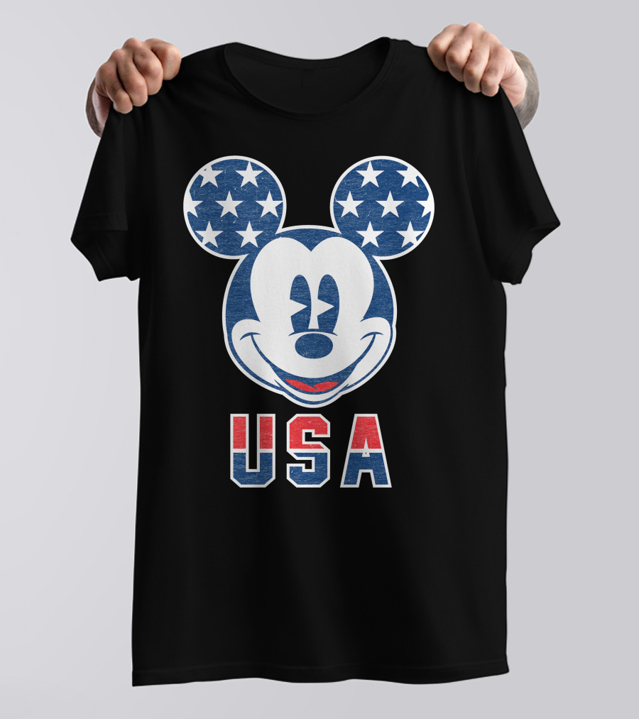 Disney USA Stars Happy Mickey Mouse T-Shirt