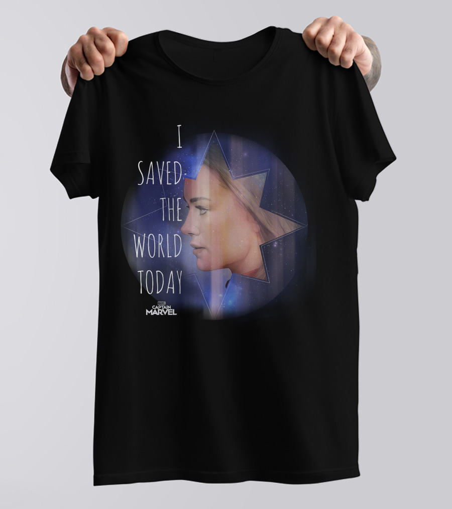 I Saved The World Today Captain Marvel T-Shirt