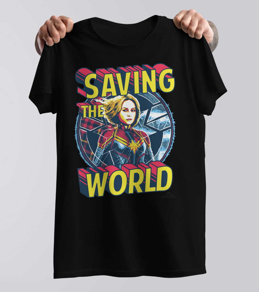 Saving The World Captain Marvel T-Shirt
