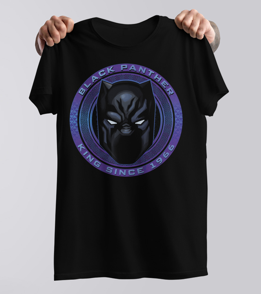 Marvel Black Panther King Since 1966 Iconic Mask T-Shirt