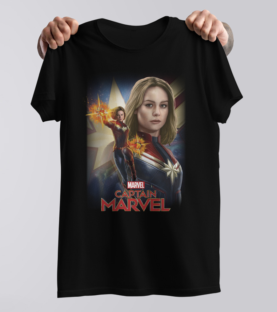 Marvel Captain Marvel Starburst Power T-Shirt