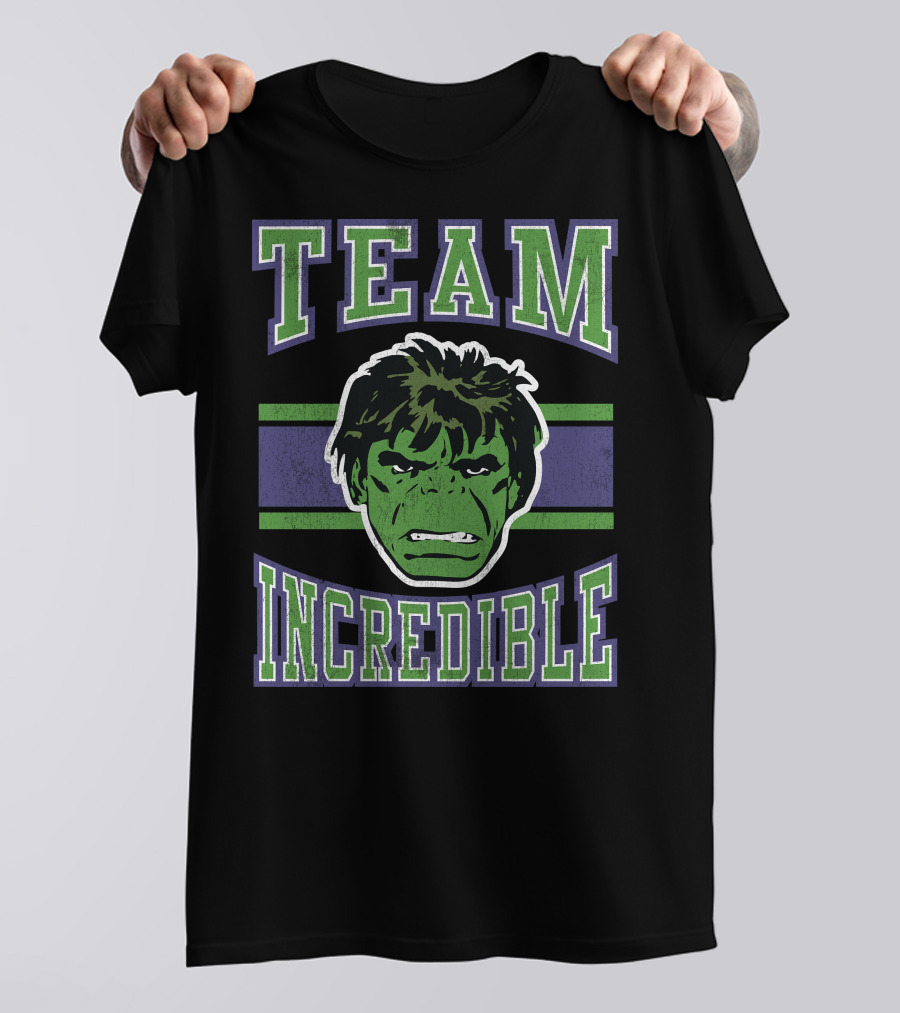 Marvel Classic Team Incredible Hulk Retro T-Shirt