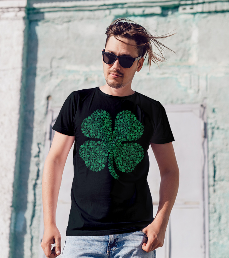 Marvel Hero Symbol Build Up Cloverleaf Icons T-Shirt