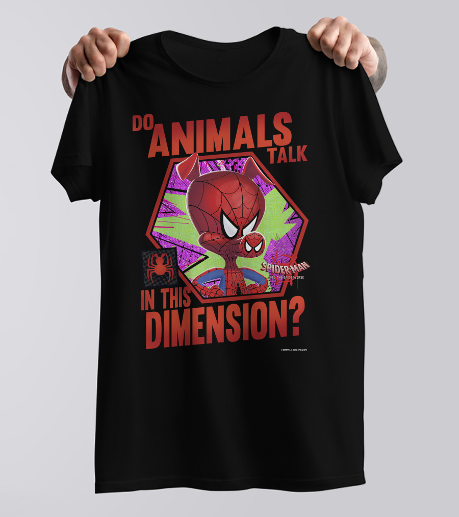 Do Animals Talk In This Dimension Spider-Man Spiderverse T-Shirt
