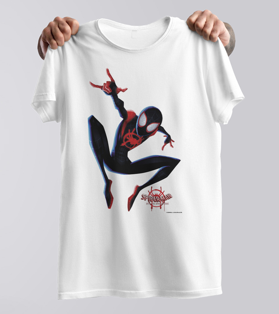 Spider-Man Into The Spiderverse Miles Morales Marvel T-Shirt