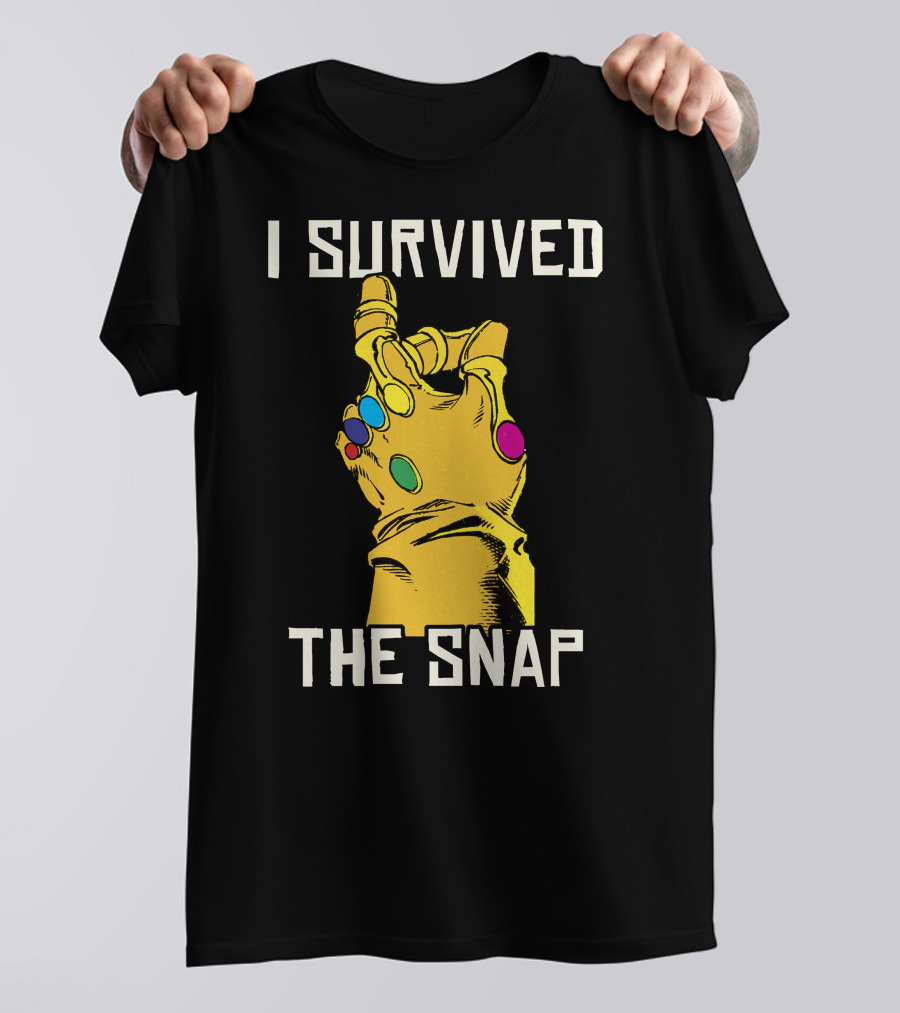 Marvel Thanos Infinity Gauntlet I Survived The Snap T-Shirt