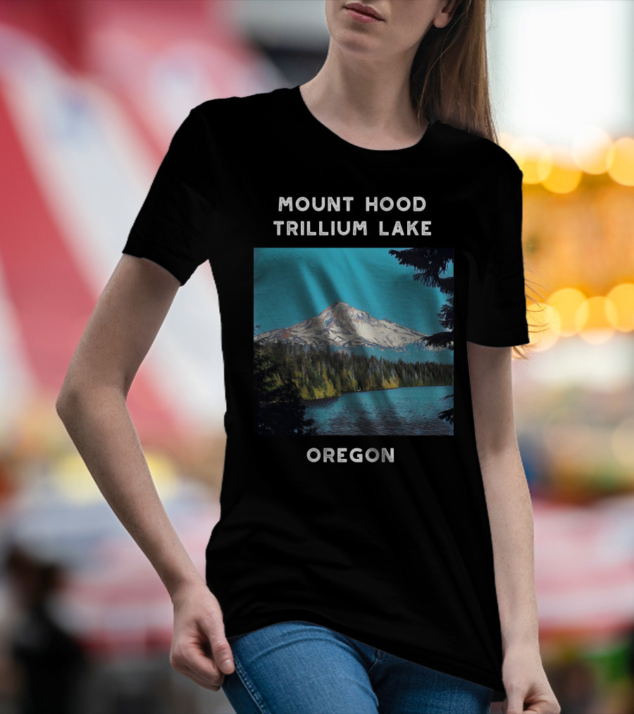 Mount Hood Trillium Lake Oregon T-Shirt