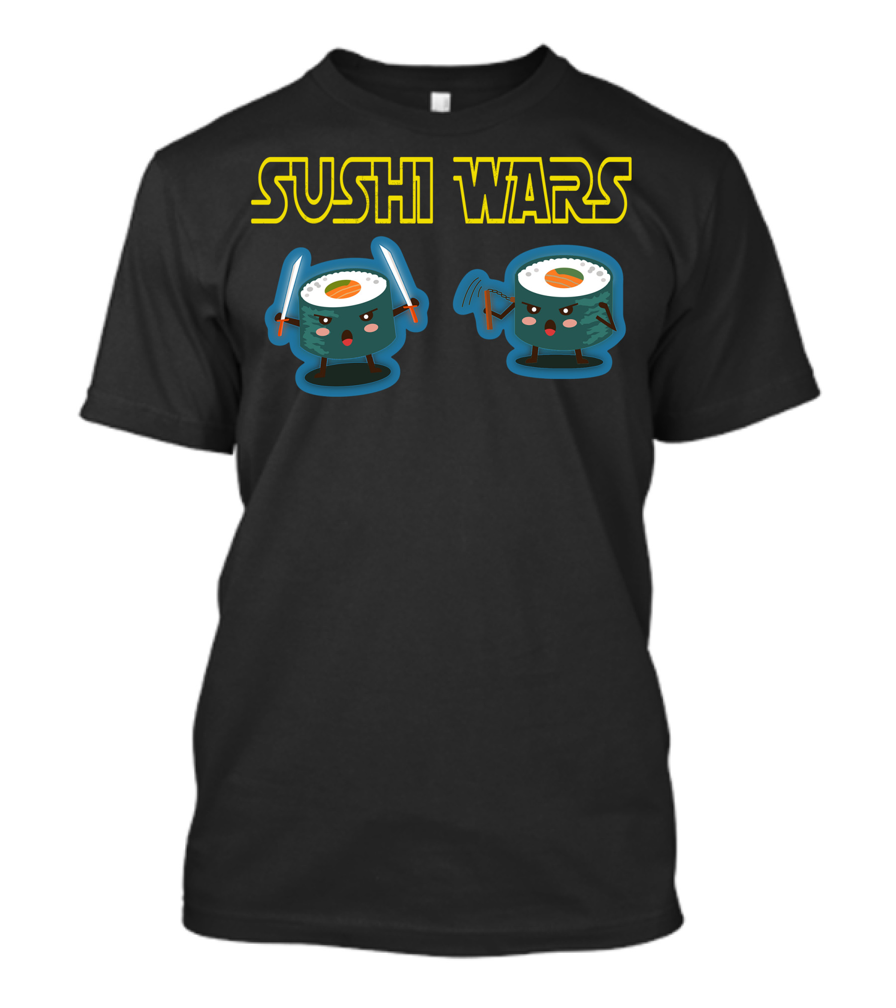 Sushi Wars Funny Star Theme Birthday T-Shirt