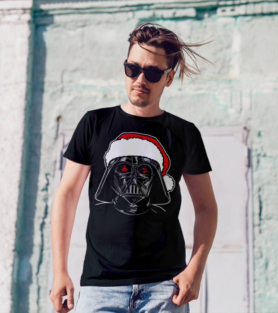 Star Wars Darth Vader Santa Sketch Holiday T-Shirt