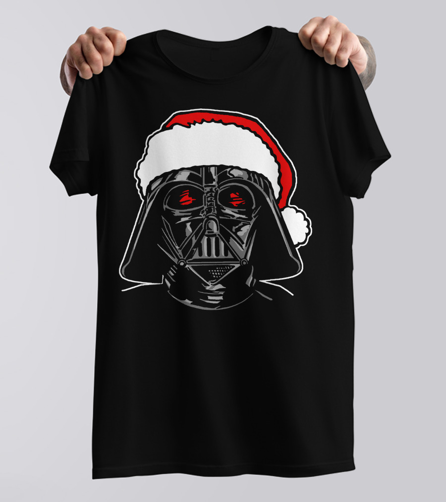 Star Wars Darth Vader Santa Sketch Holiday T-Shirt